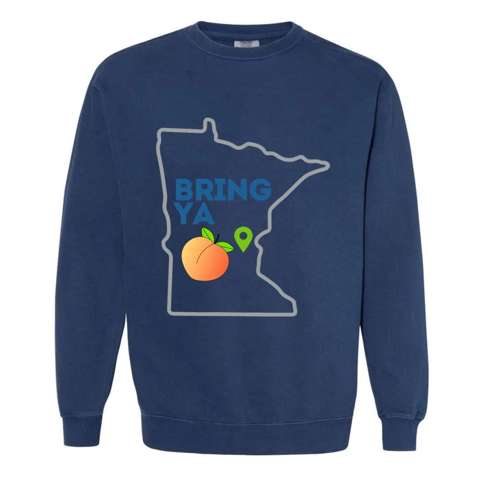 Bring Ya Ass To Mn Garment-Dyed Sweatshirt