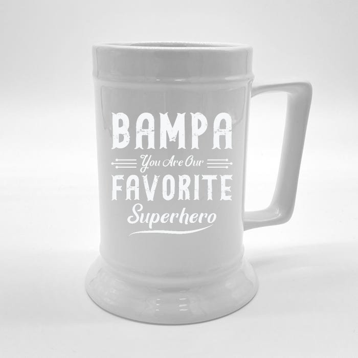 Bampa You Are Our Favorite Superhero Fathers Day Front & Back Beer Stein