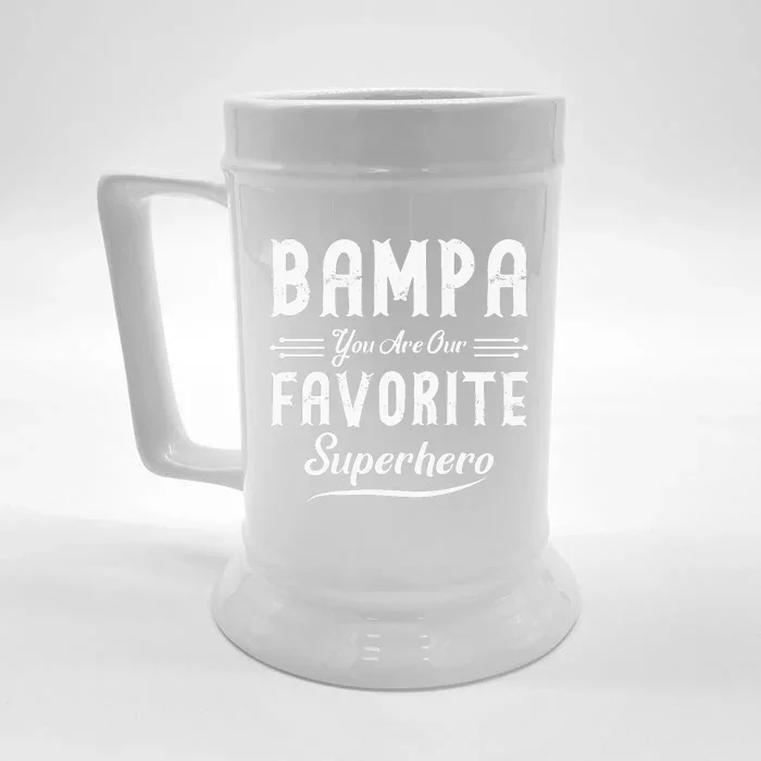 Bampa You Are Our Favorite Superhero Fathers Day Front & Back Beer Stein