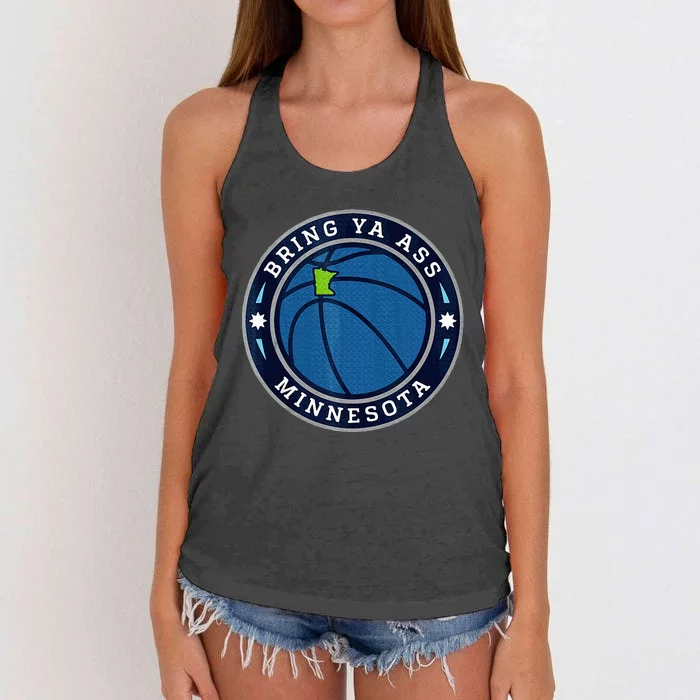 Bring Ya Ass To Minnesota Women's Knotted Racerback Tank