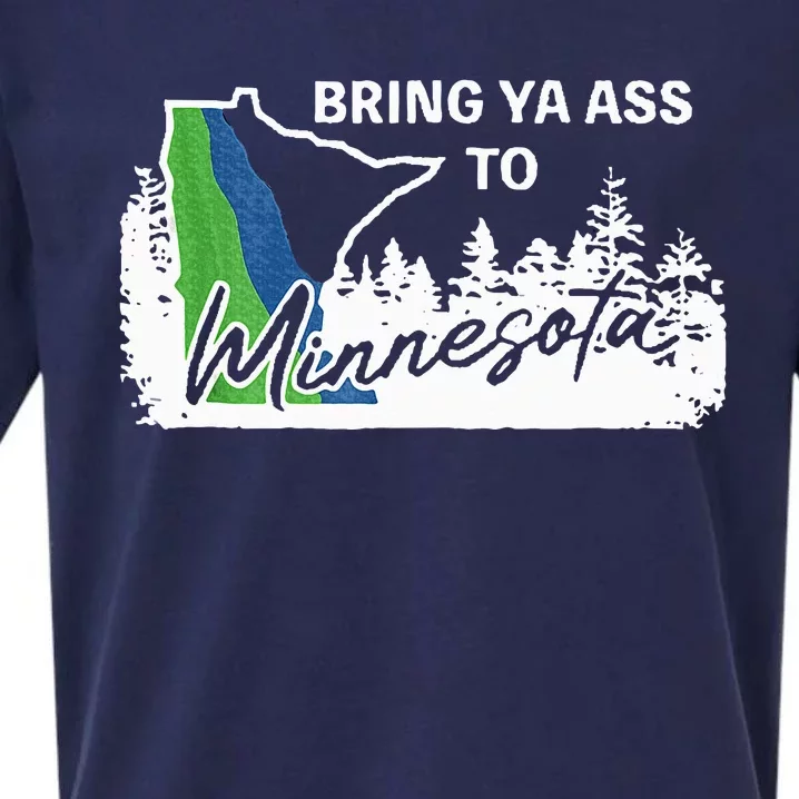 Bring Ya Ass To Minnesota Funny Minnesota Anthony Sueded Cloud Jersey T-Shirt