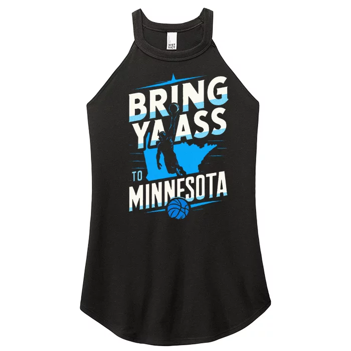 Bring Ya Ass To Minnesota Bring Ya Ass Women’s Perfect Tri Rocker Tank