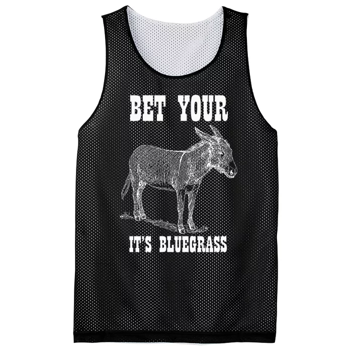 Bet Your Ass ItS Bluegrass Music Mesh Reversible Basketball Jersey Tank