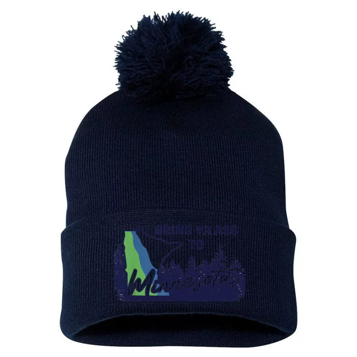 Bring Ya Ass To Minnesota Pom Pom 12in Knit Beanie