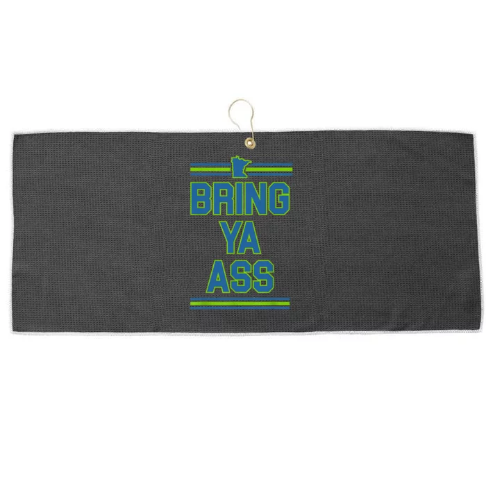 Bring Ya Ass To Minnesota Large Microfiber Waffle Golf Towel