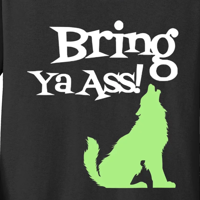 Bring Ya Ass To Minnesota Funny Minnesota Kids Long Sleeve Shirt