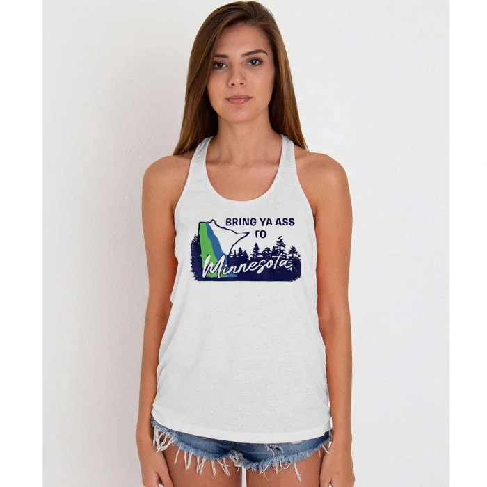 Bring Ya Assro Mirresota Women's Knotted Racerback Tank