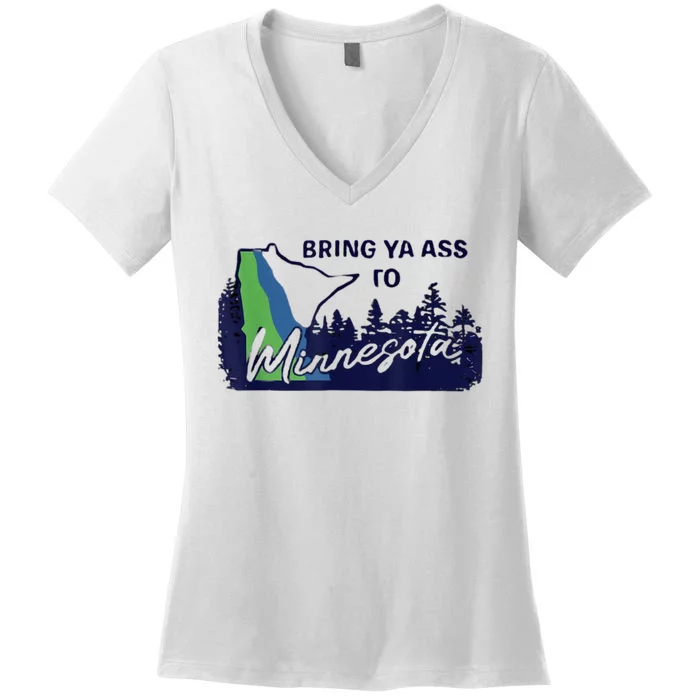 Bring Ya Assro Mirresota Women's V-Neck T-Shirt