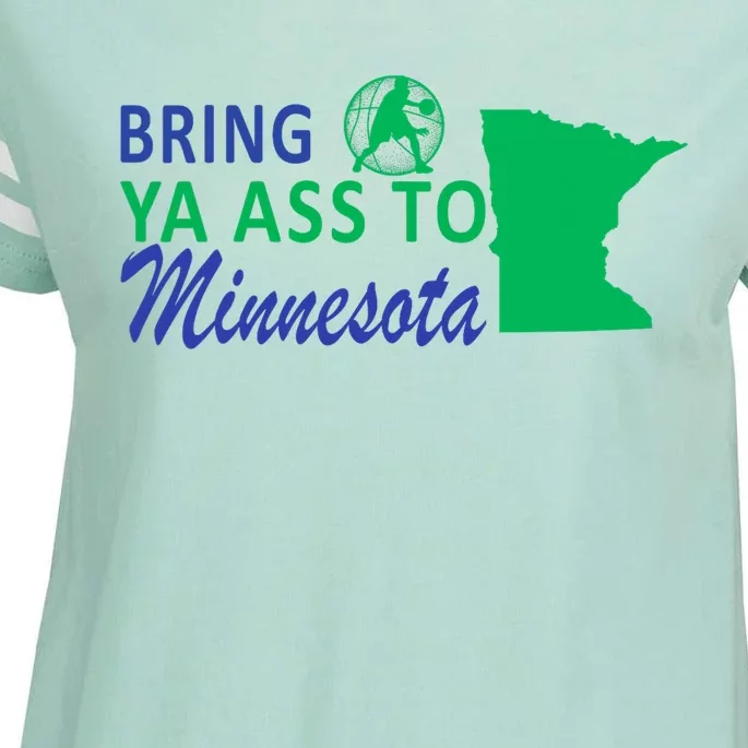 Bring Ya Ass To Minnesota Funny Minnesota Anthony Enza Ladies Jersey Football T-Shirt