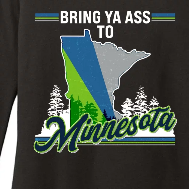 Bring Ya Ass To Minnesota Basketball Sports Fan Womens CVC Long Sleeve Shirt