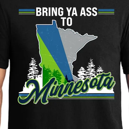 Bring Ya Ass To Minnesota Basketball Sports Fan Pajama Set