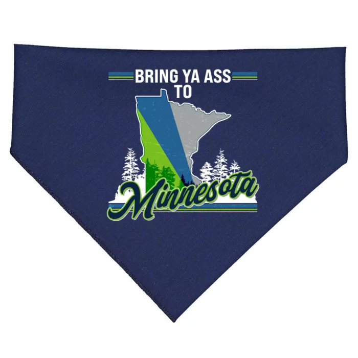 Bring Ya Ass To Minnesota Basketball Sports Fan USA-Made Doggie Bandana