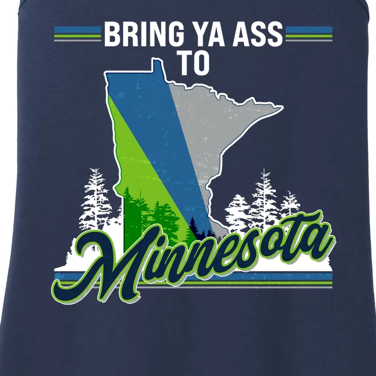 Bring Ya Ass To Minnesota Basketball Sports Fan Ladies Essential Tank