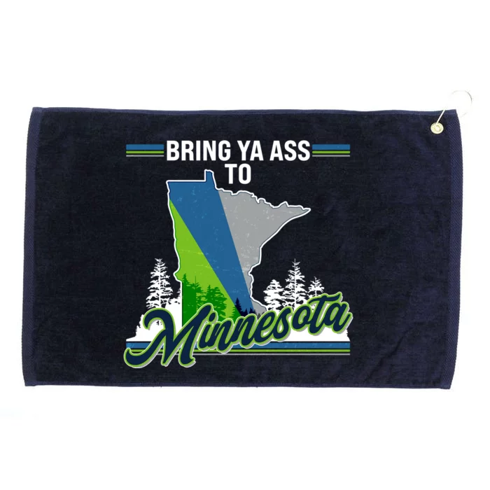 Bring Ya Ass To Minnesota Basketball Sports Fan Grommeted Golf Towel