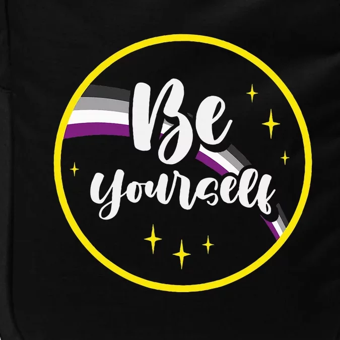 Be Yourself Asexual Rainbow Ace Pride Flag Lgbtq Impact Tech Backpack