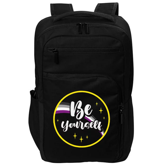 Be Yourself Asexual Rainbow Ace Pride Flag Lgbtq Impact Tech Backpack