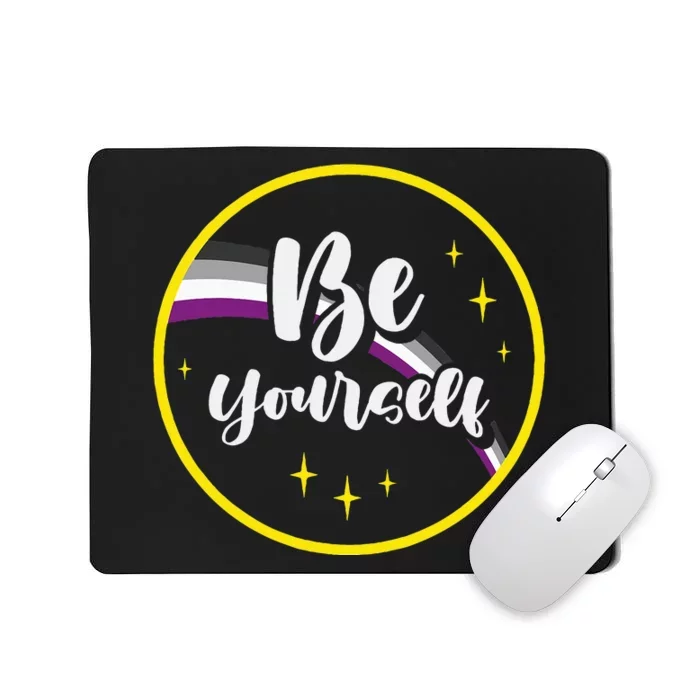 Be Yourself Asexual Rainbow Ace Pride Flag Lgbtq Mousepad