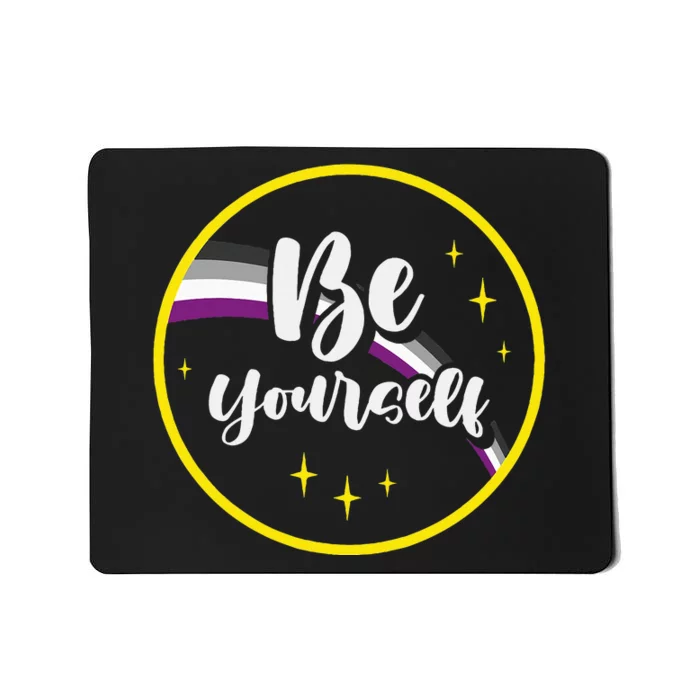 Be Yourself Asexual Rainbow Ace Pride Flag Lgbtq Mousepad