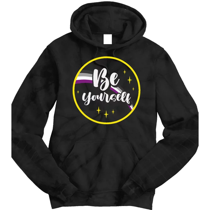 Be Yourself Asexual Rainbow Ace Pride Flag Lgbtq Tie Dye Hoodie