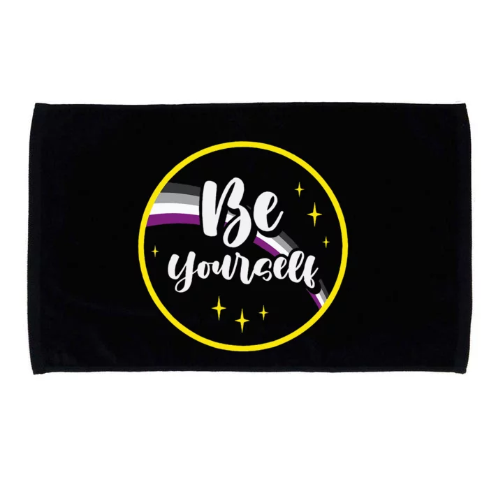 Be Yourself Asexual Rainbow Ace Pride Flag Lgbtq Microfiber Hand Towel