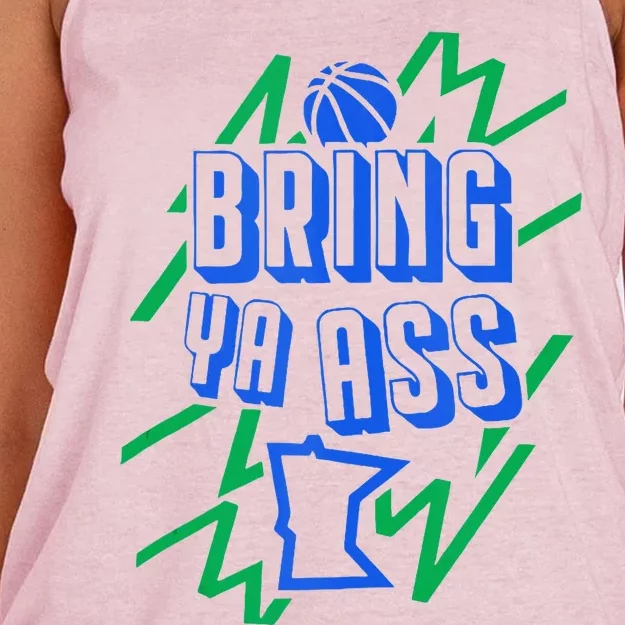 Bring Ya Ass To Minnesota Women's Knotted Racerback Tank