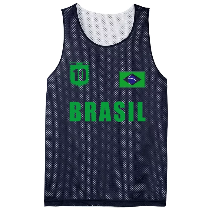 Brasil Yellow Brazil Mesh Reversible Basketball Jersey Tank