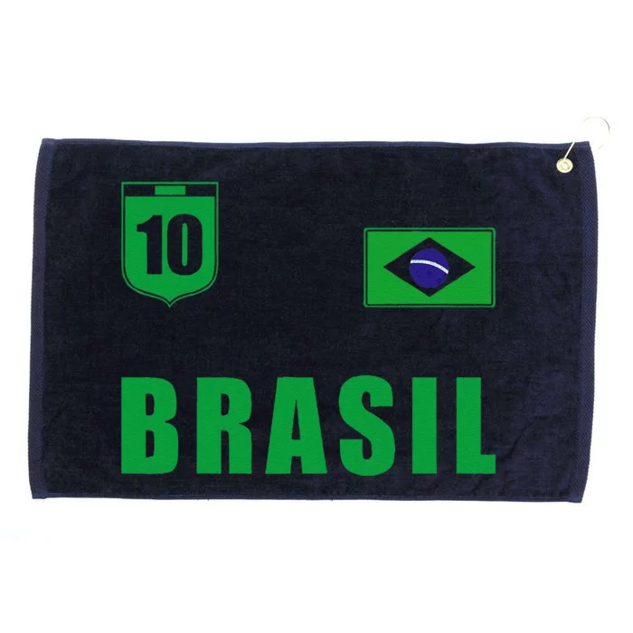 Brasil Yellow Brazil Grommeted Golf Towel