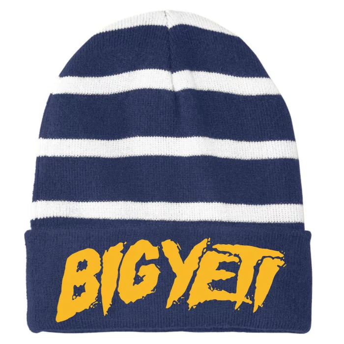 Big Yeti Striped Beanie with Solid Band