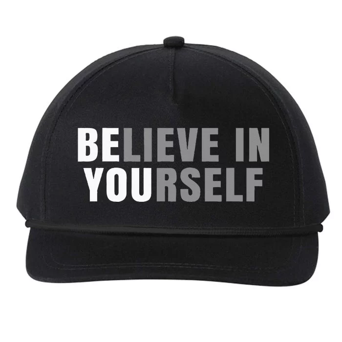 Be You Believe In Yourself Positive Message Quotes Sayings Snapback Five-Panel Rope Hat