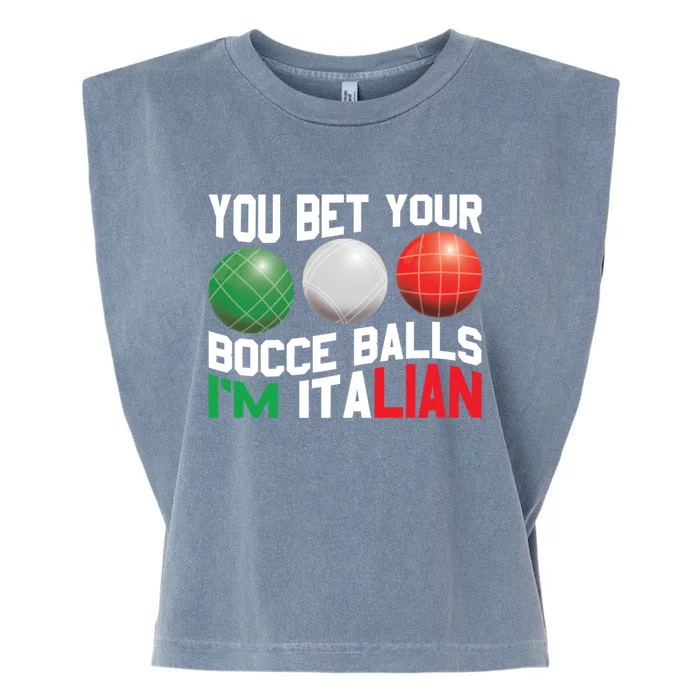 Bet Your Bocce Ball Gift Garment-Dyed Women's Muscle Tee