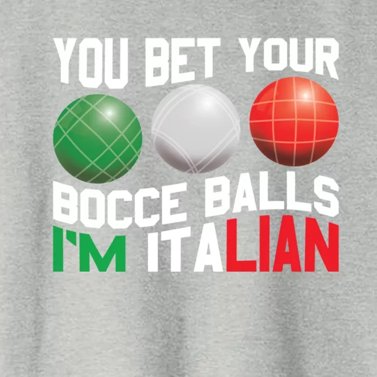 Bet Your Bocce Ball Gift Women's Crop Top Tee