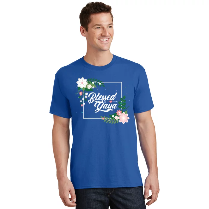 Blessed Yaya Blessed Grammy Blessed Grandma Grandmother Great Gift T-Shirt