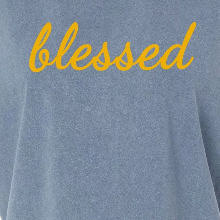 Blessed Yellow Christian Garment-Dyed Women's Muscle Tee