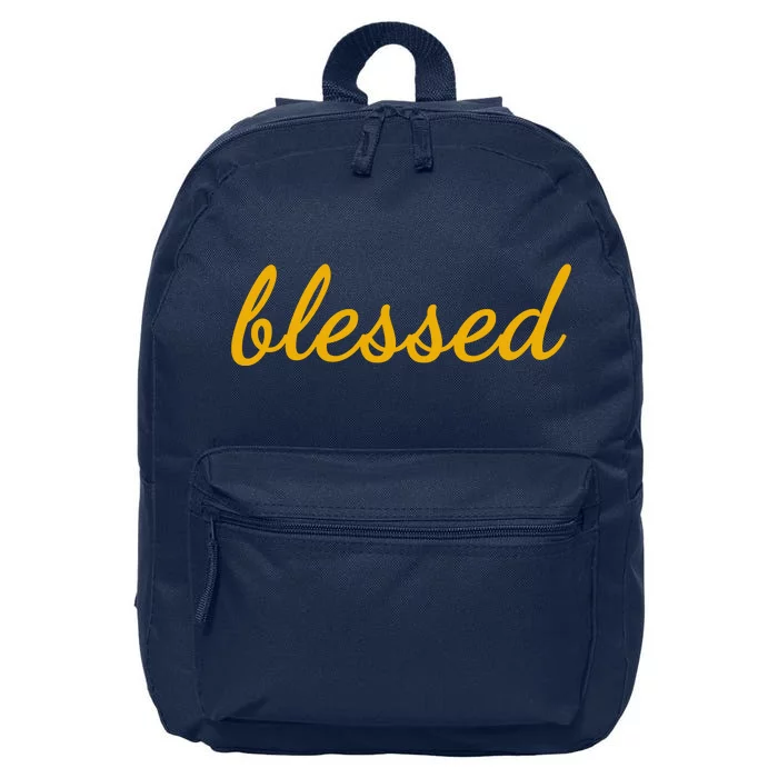 Blessed Yellow Christian 16 in Basic Backpack