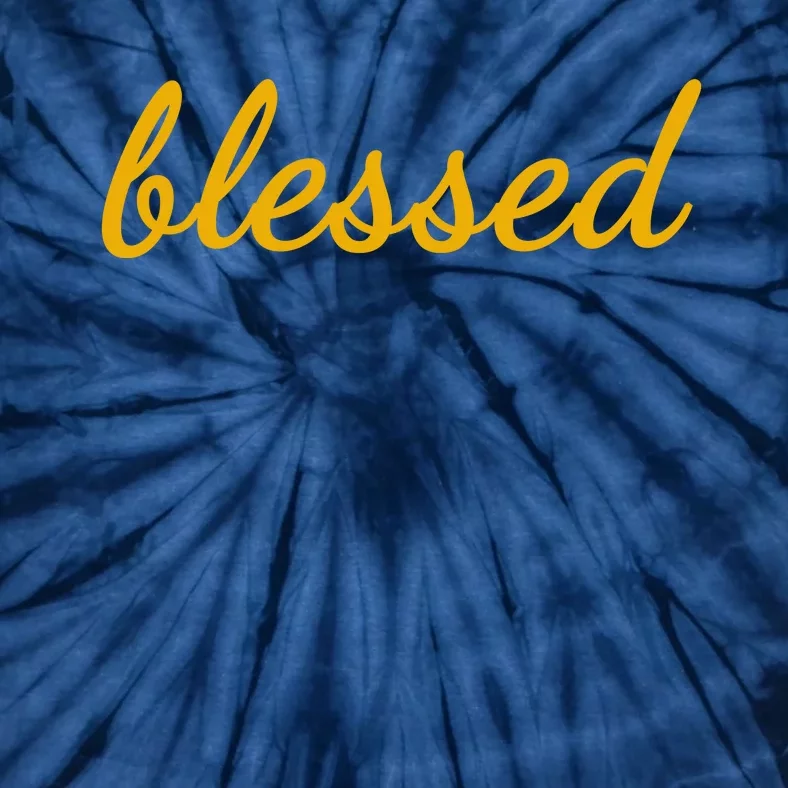 Blessed Yellow Christian Tie-Dye T-Shirt