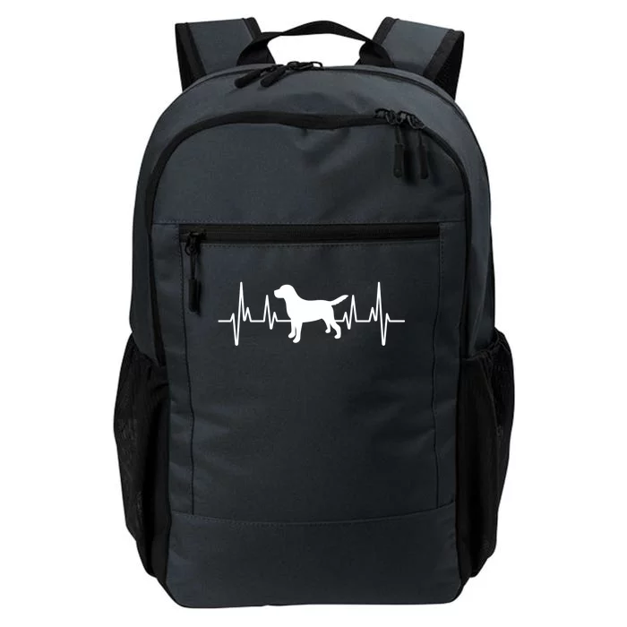 Black Yellow Chocolate Lab Heartbeat Valentine's Labrador Gift Daily Commute Backpack