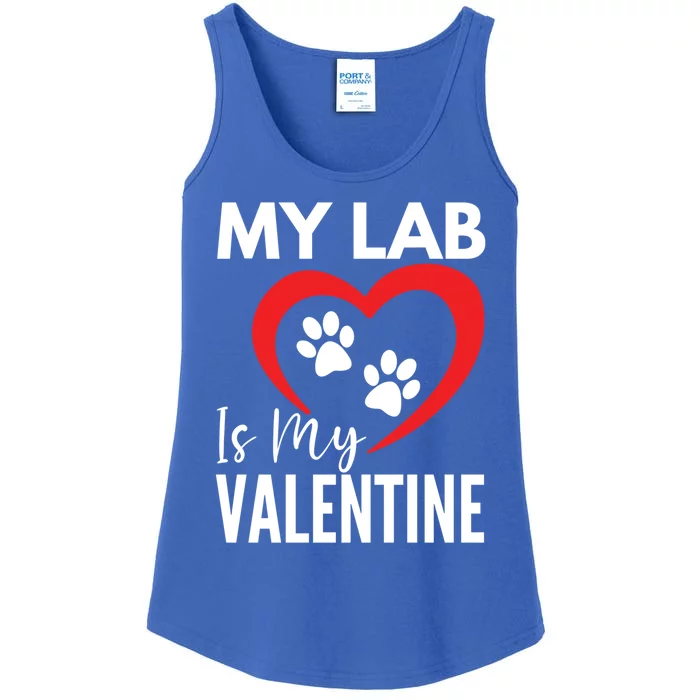 Black Yellow Chocolate Lab Is My Valentine's Day Labrador Gift Ladies Essential Tank