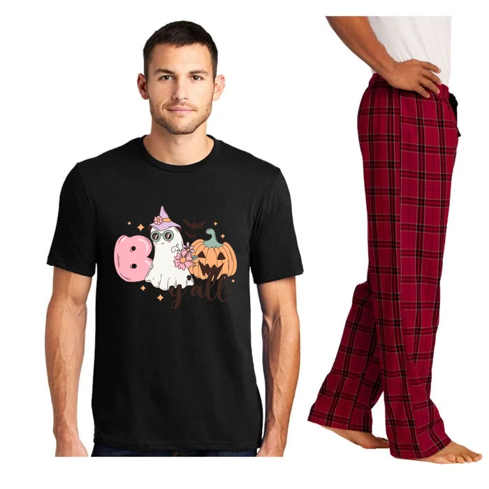 Boo Yall Cute Ghost Spooky Season Funny Halloween Costume Gift Pajama Set