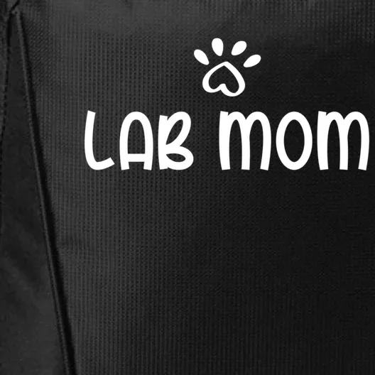 Black Yellow Chocolate Lab Mom Valentine's Day Labrador Gift City Backpack