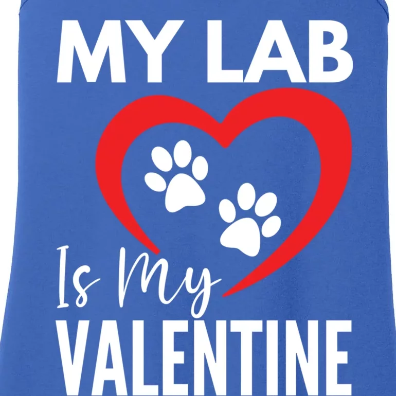 Black Yellow Chocolate Lab Is My Valentine's Day Labrador Gift Ladies Essential Tank