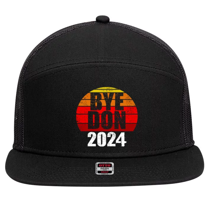 Bye Don 2024 Byedon Joe Biden 7 Panel Mesh Trucker Snapback Hat