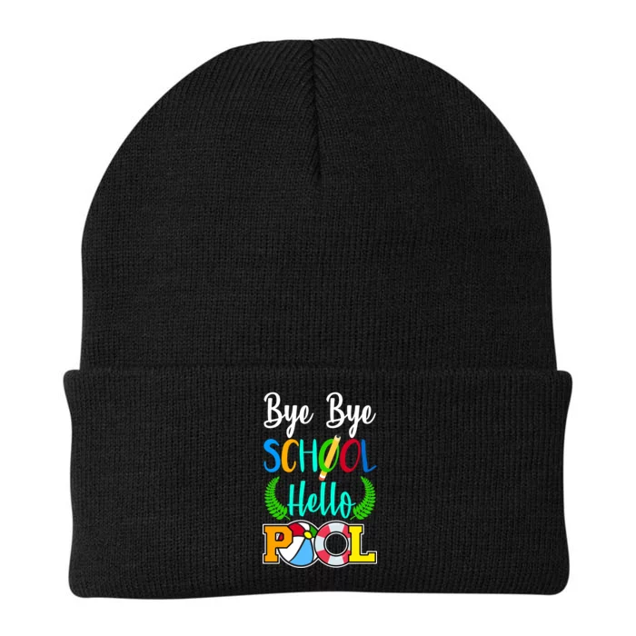 Bye Bye School Hello Pool Knit Cap Winter Beanie