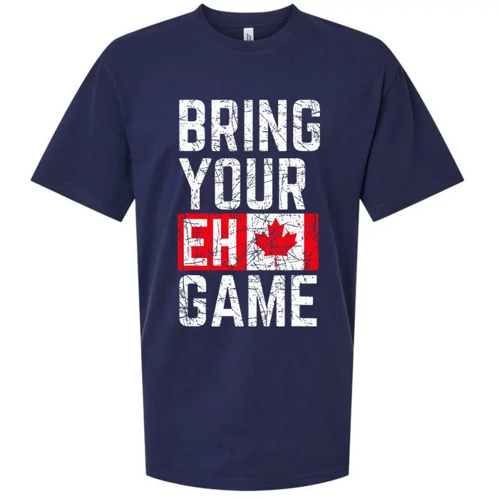 Bring Your Eh Game Canadian Flag Canada Pride Sueded Cloud Jersey T-Shirt