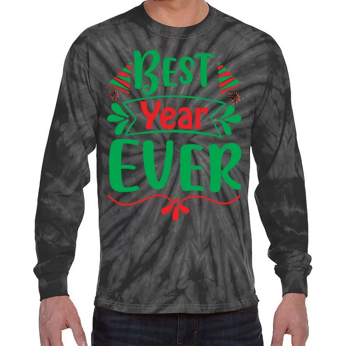 Best Year Ever Tie-Dye Long Sleeve Shirt