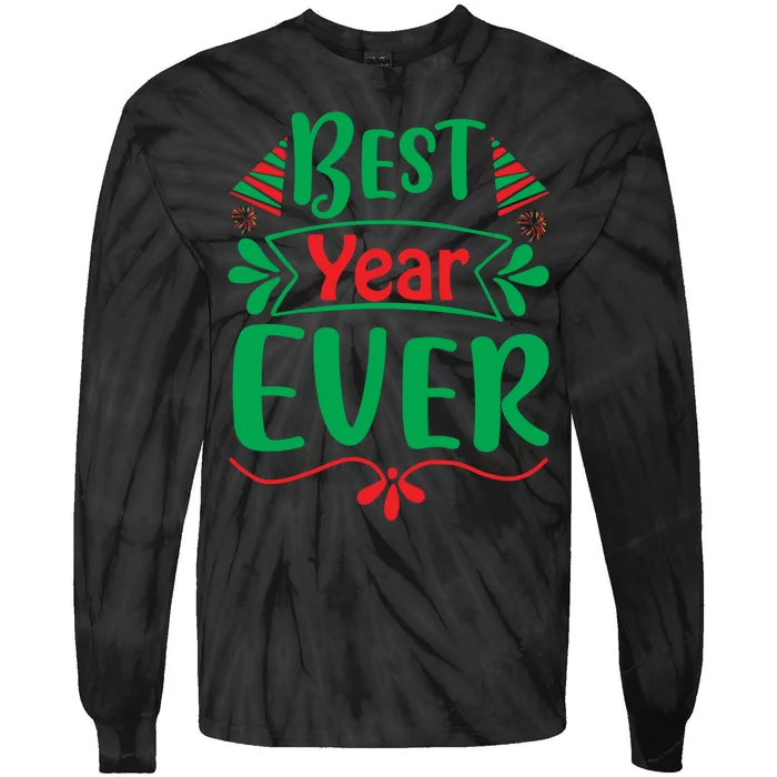 Best Year Ever Tie-Dye Long Sleeve Shirt