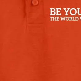 Be Yourself: Embrace Uniqueness Motivation Quote Gift Dry Zone Grid Performance Polo