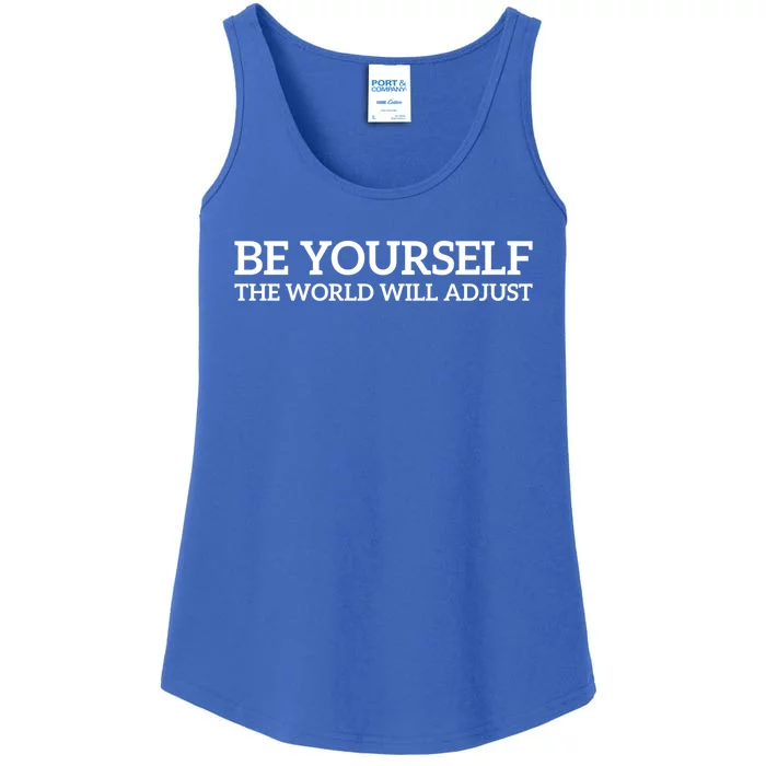 Be Yourself: Embrace Uniqueness Motivation Quote Gift Ladies Essential Tank