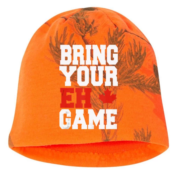 Bring Your Eh Game Funny Go Canada Patriotic Canadian Kati - Camo Knit Beanie