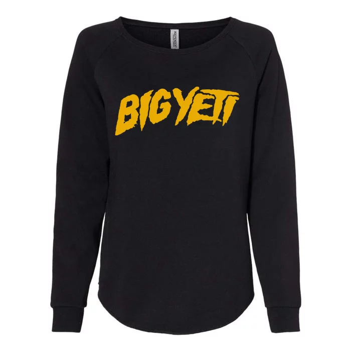 Big Yeti Fans Kelce Funny Text Womens California Wash Sweatshirt