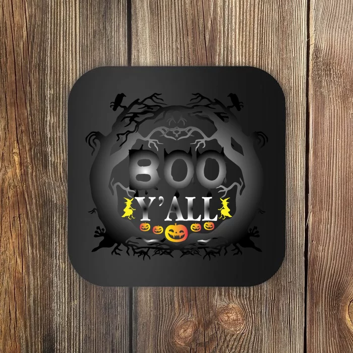 Boo Y'all Funny Halloween Coaster